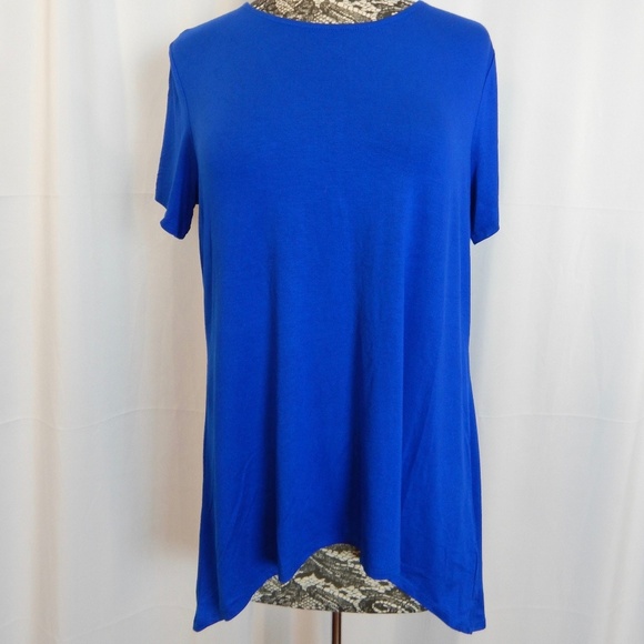 Eloquii Royal Blue Short Sleeve Top Size 14/16 - Picture 1 of 4